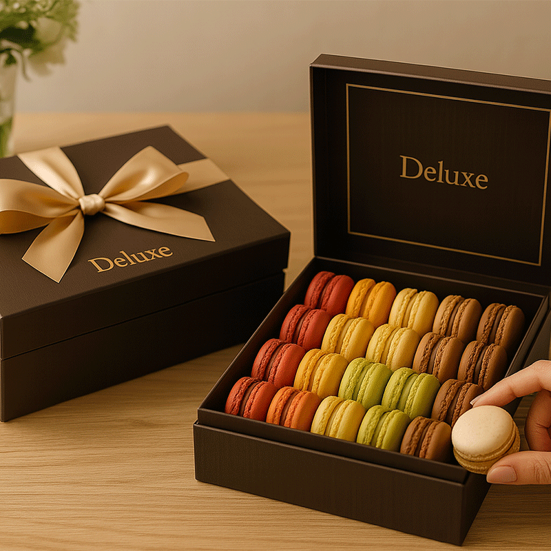 coffret cadeau prestige macaron